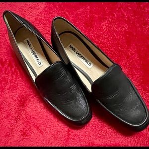 Beautiful, black loafers by Karl Lagerfeld.